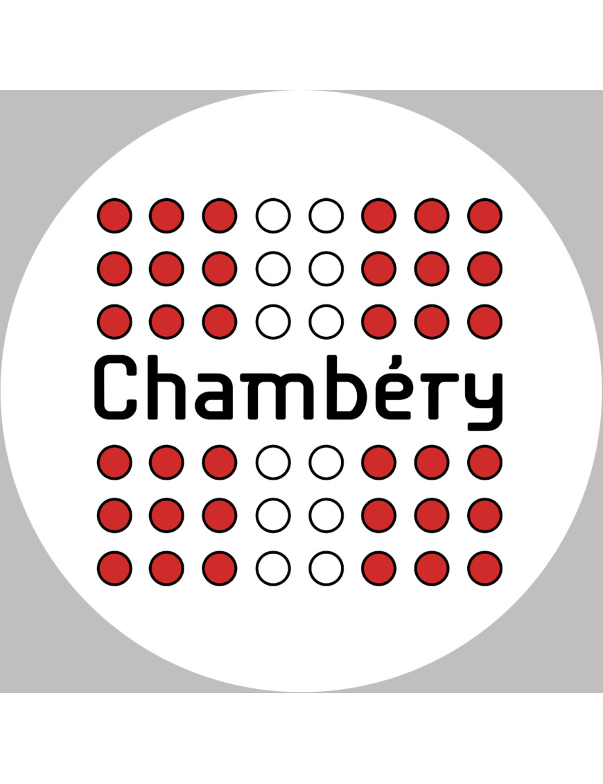 Chambéry - 15x15cm - Sticker/autocollant