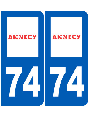 immatriculation Annecy 74 - Sticker/autocollant