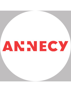 Annecy - 15x15cm - Sticker/autocollant