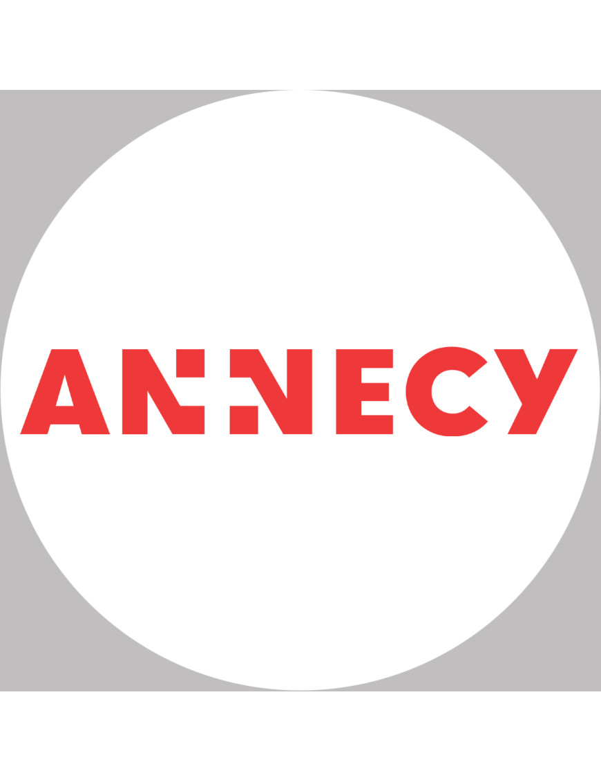 Annecy - 10x10cm - Sticker/autocollant