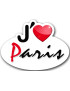 j'aime Paris - 5x3.7cm - Sticker/autocollant