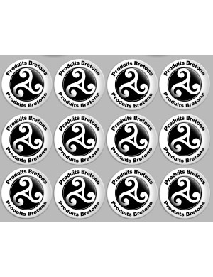 Produits bretons triskel - 12fois 5cm - Sticker/autocollant