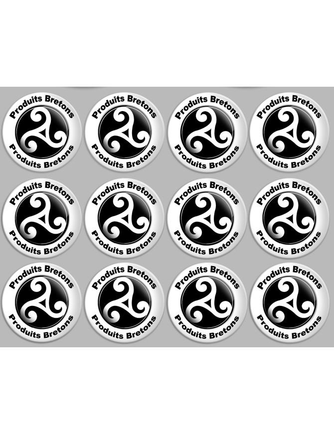 Produits bretons triskel - 12fois 5cm - Sticker/autocollant