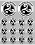 Produits bretons triskel - 2fois 10cm / 12fois 5cm - Sticker/autocollant