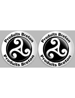 Produits bretons triskel - 2fois 10cm - Sticker/autocollant