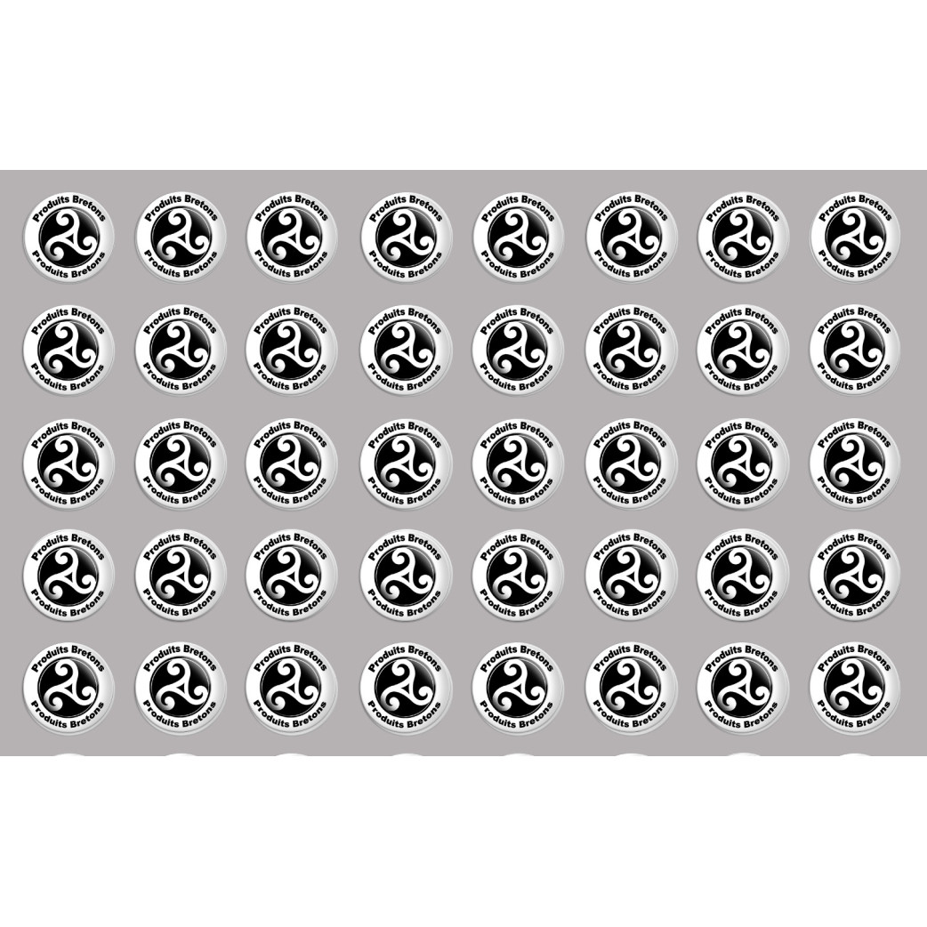Produits bretons triskel - 40fois 2cm - Sticker/autocollant