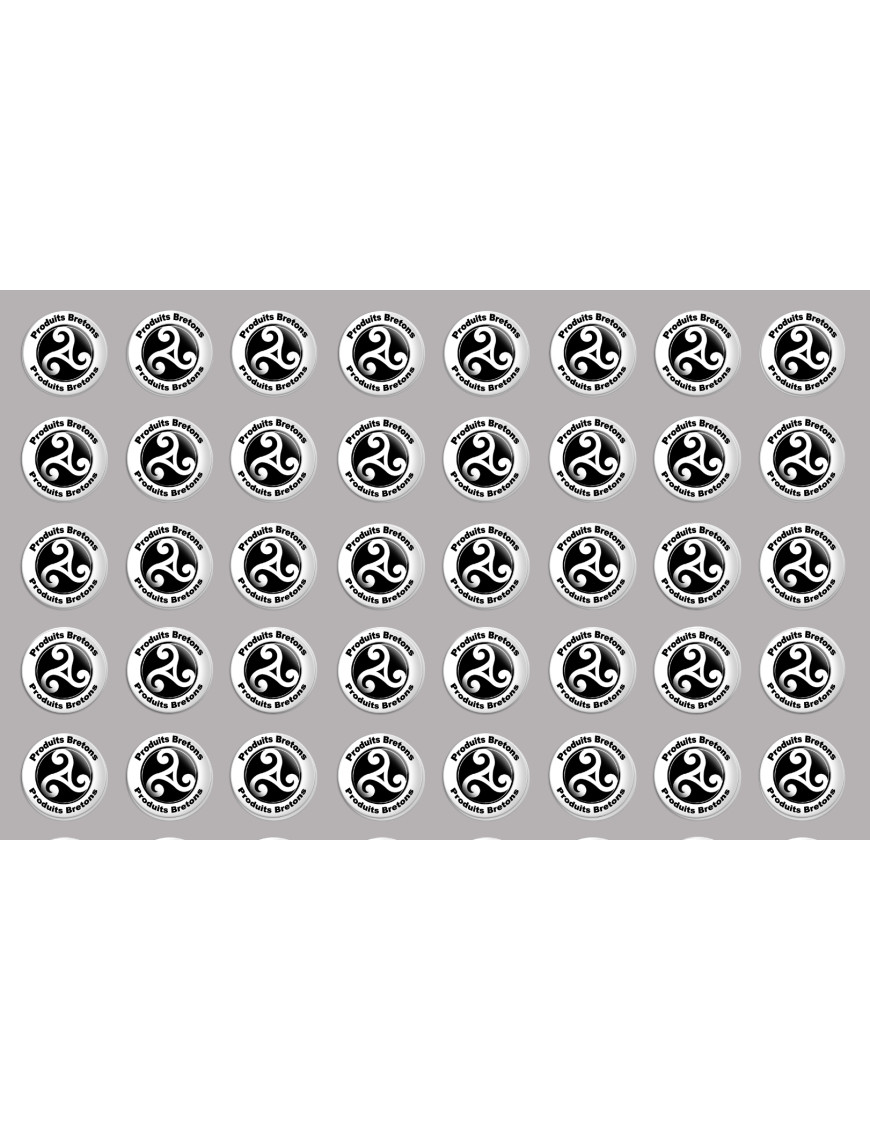 Produits bretons triskel - 40fois 2cm - Sticker/autocollant