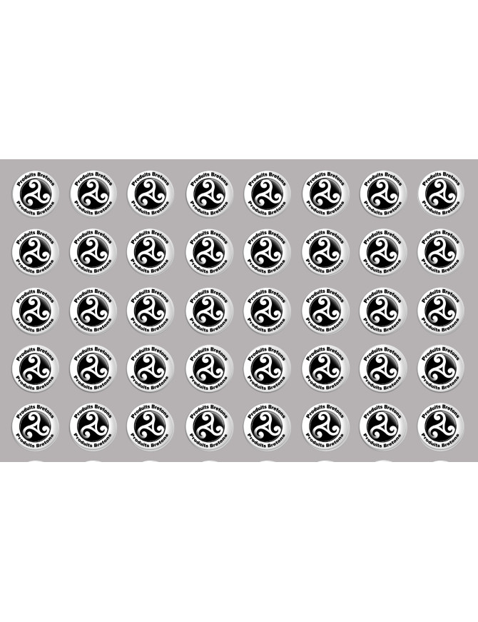 Produits bretons triskel - 40fois 2cm - Sticker/autocollant