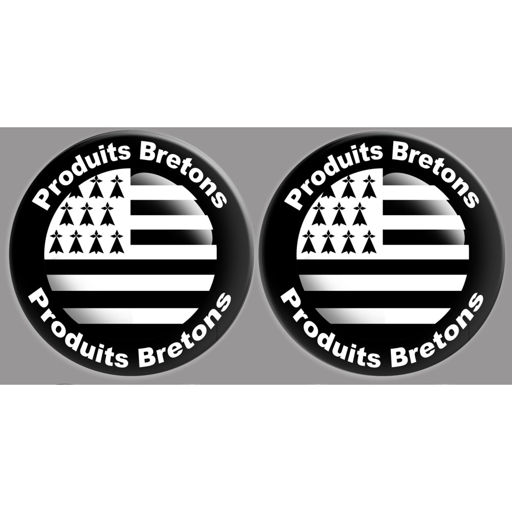 Produits drapeaux bretons - 2fois 10cm - Sticker/autocollant