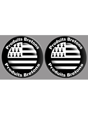 Produits drapeaux bretons - 2fois 10cm - Sticker/autocollant