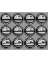 Produits drapeau bretons - 12fois 5cm - Sticker/autocollant