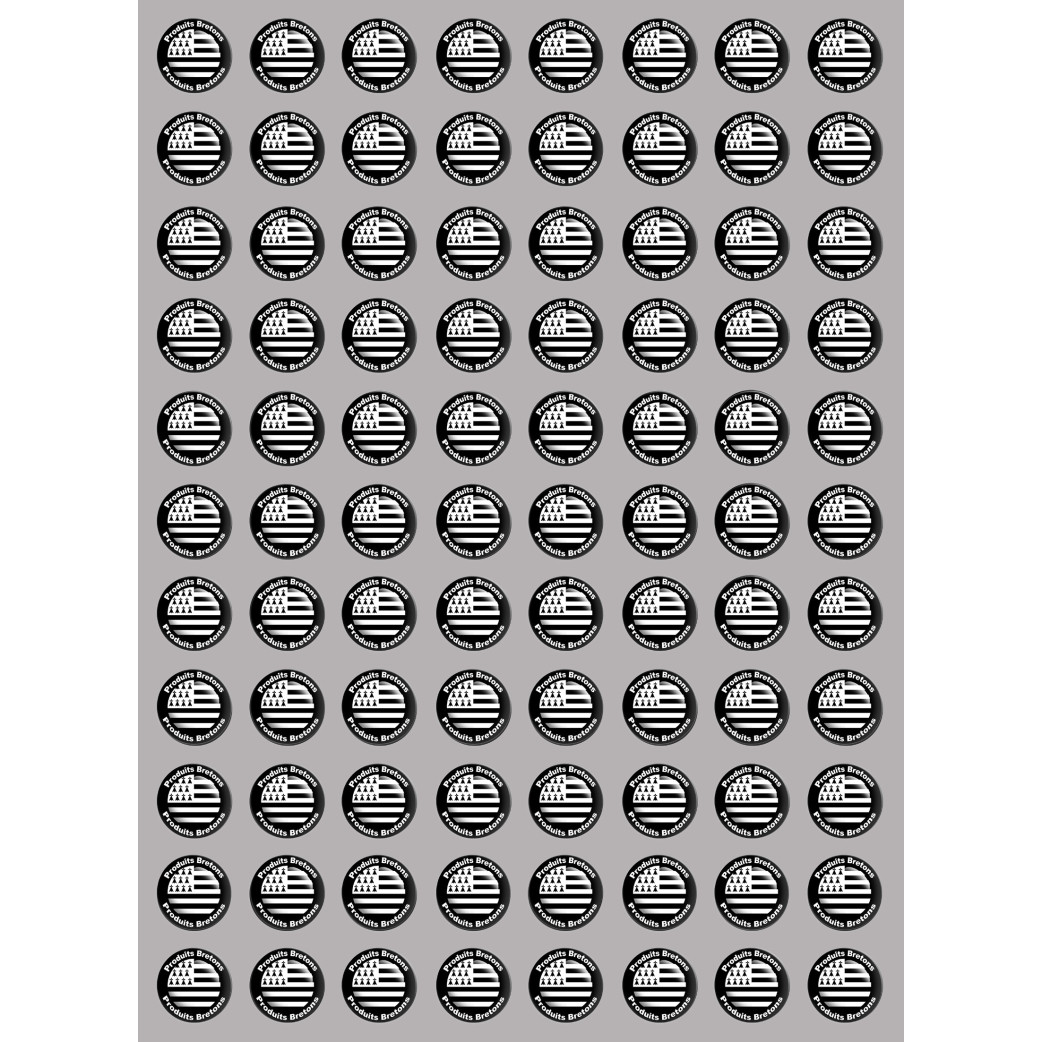 Produits drapeau bretons - 88fois 2cm - Sticker/autocollant