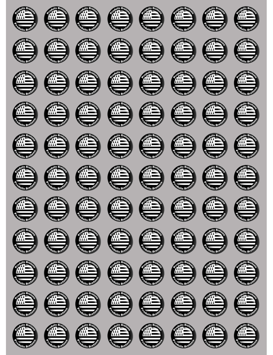 Produits drapeau bretons - 88fois 2cm - Sticker/autocollant