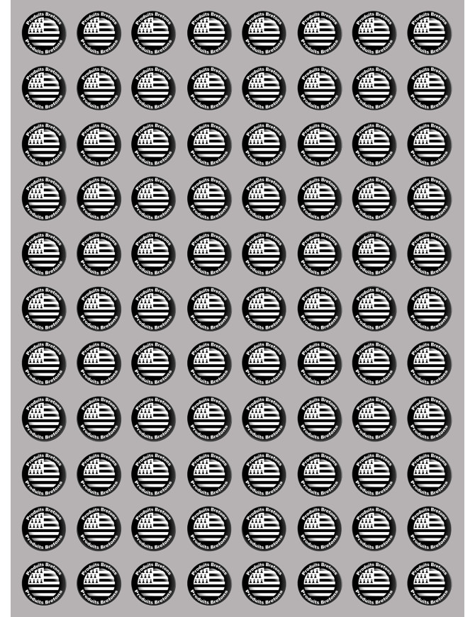 Produits drapeau bretons - 88fois 2cm - Sticker/autocollant