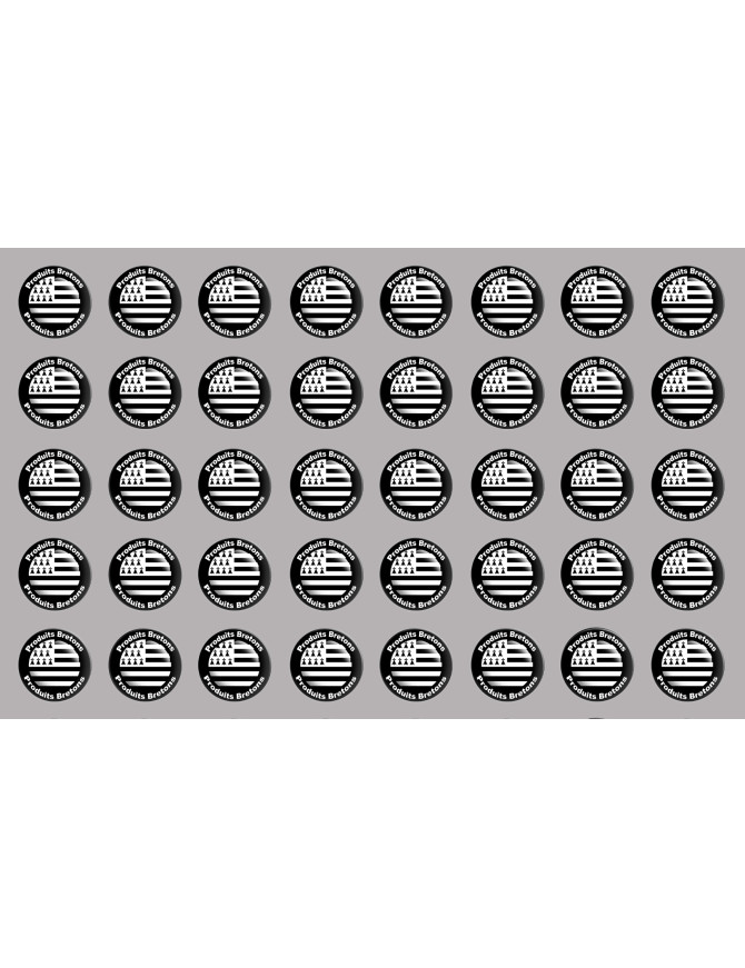 Produits drapeau bretons - 40fois 2cm - Sticker/autocollant