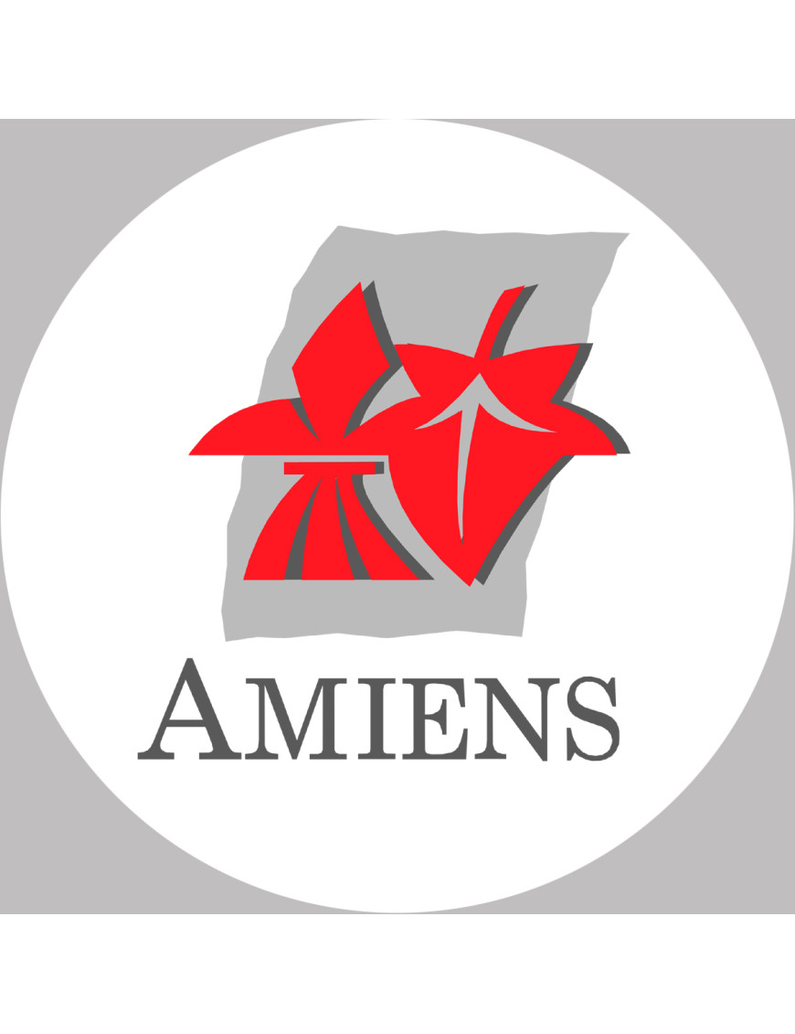 Amiens - 5x5cm - Sticker/autocollant Amiens - 5x5cm - Sticker/autocollant