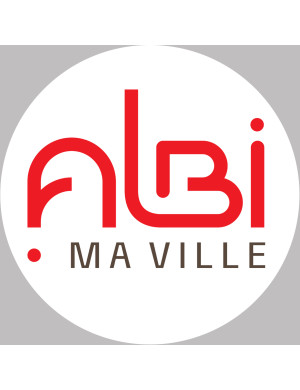 Albi - 10x10cm - Sticker/autocollant