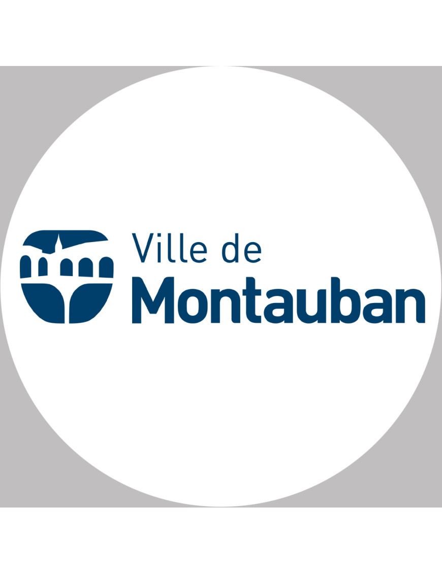 Montauban - 20x20cm - Sticker/autocollant