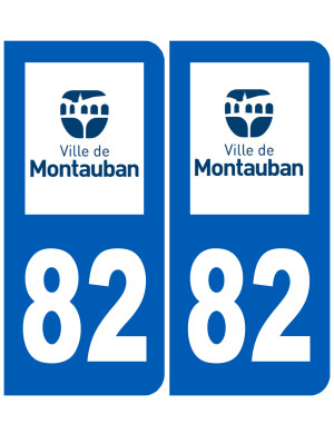 immatriculation Montauban 82 - Sticker/autocollant