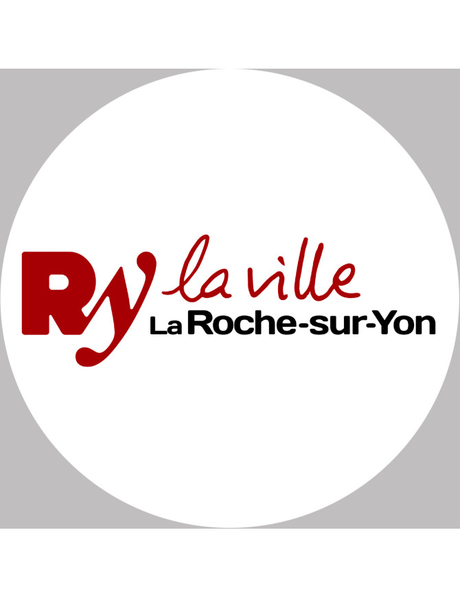 La Roche-sur-Yon - 20x20cm - Sticker/autocollant
