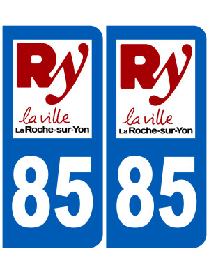 immatriculation La Roche-sur-Yon 85 - Sticker/autocollant