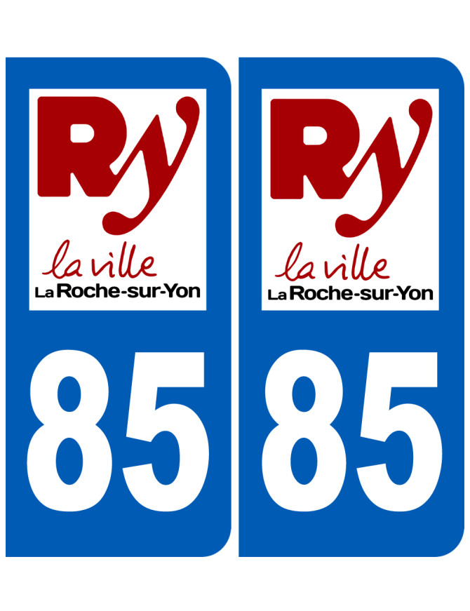 immatriculation La Roche-sur-Yon 85 - Sticker/autocollant