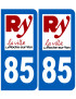 immatriculation La Roche-sur-Yon 85 - Sticker/autocollant