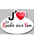 j'aime La Roche-sur-Yon (15x11cm) - Sticker/autocollant