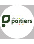 Poitiers - 10x10cm - Sticker/autocollant