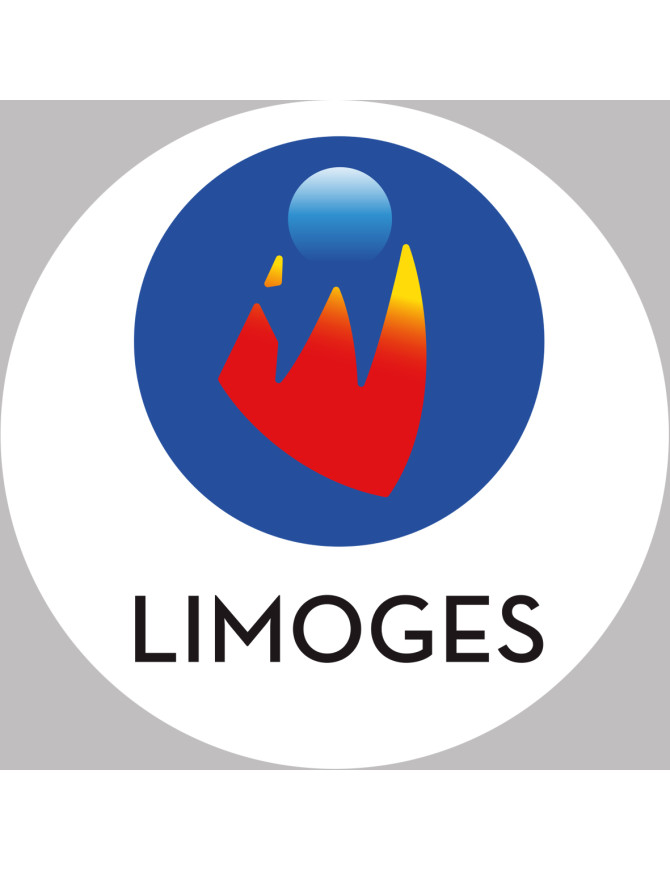 Limoges - 5x5cm - Sticker/autocollant
