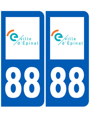 immatriculation Épinal 88 - Sticker/autocollant