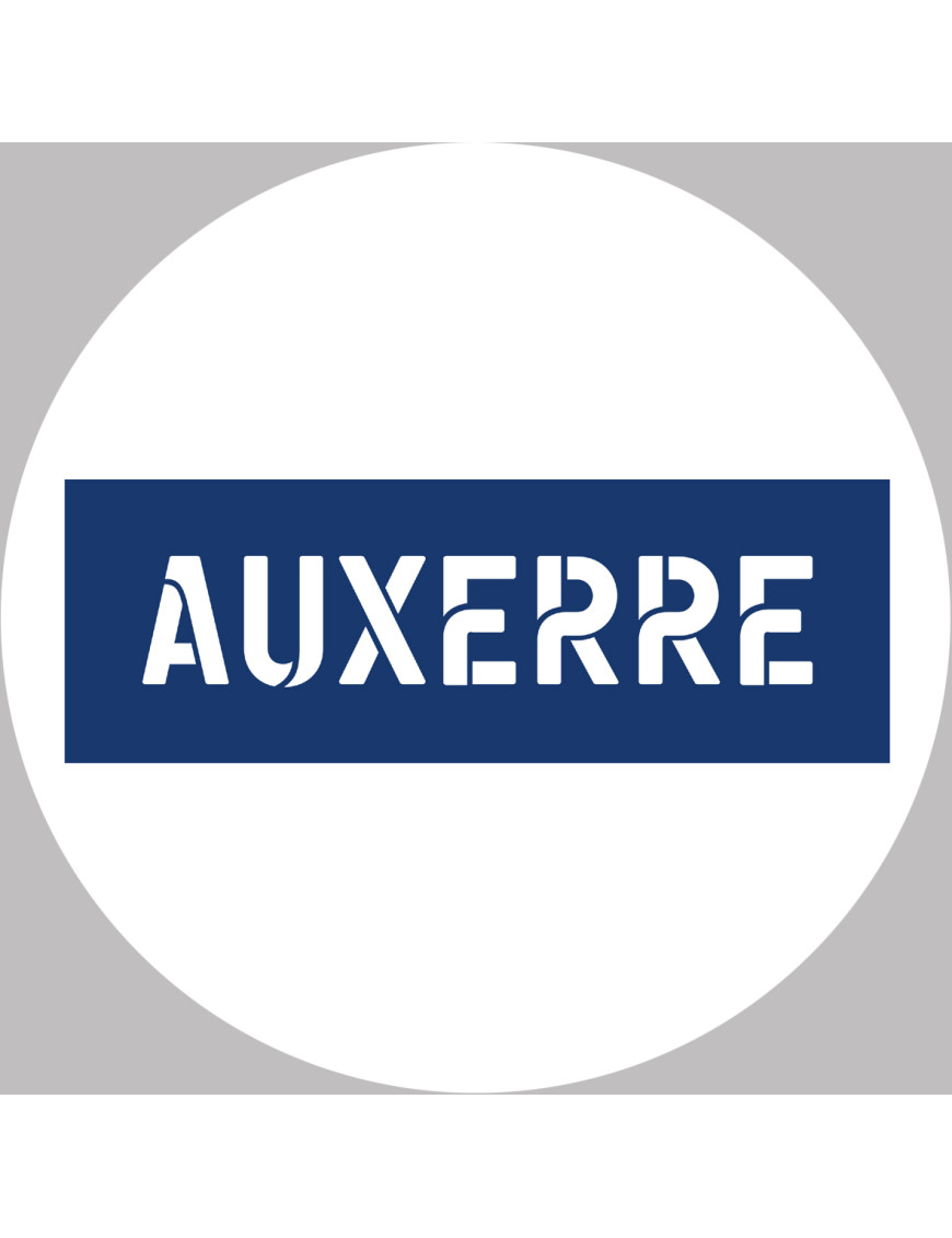 Auxerre - 15x15cm - Sticker/autocollant
