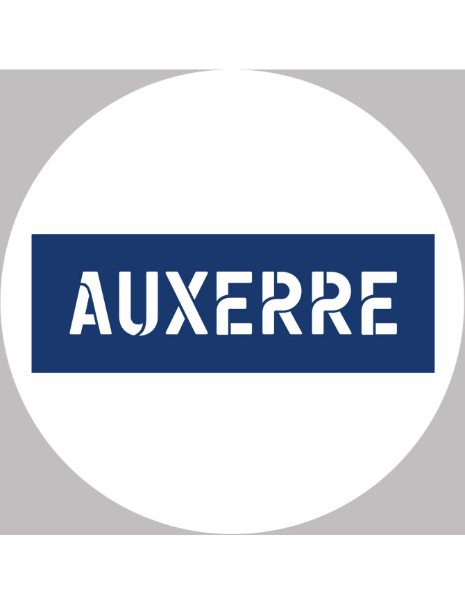 Auxerre - 10x10cm - Sticker/autocollant