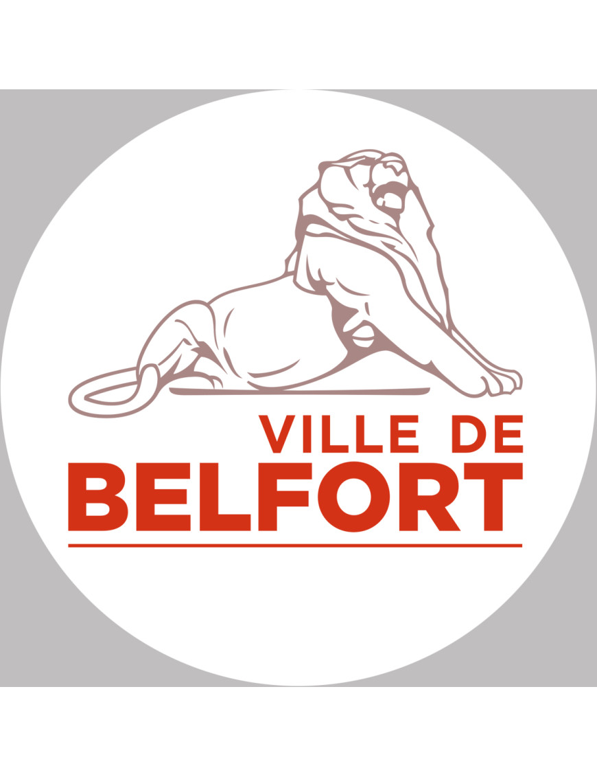 Belfort - 20x20cm - Sticker/autocollant Belfort - 20x20cm - Sticker/autocollant