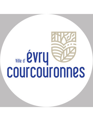 Évry-Courcouronnes - 20x20cm - Sticker/autocollant