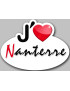 j'aime Nanterre (5x3.7cm) - Sticker/autocollant