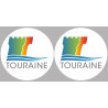 Touraine (2fois 5cm) - Sticker/autocollant