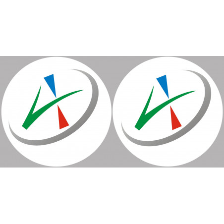 Allier 03 - 2fois 5cm - Sticker/autocollant