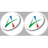 Allier 03 - 2fois 5cm - Sticker/autocollant