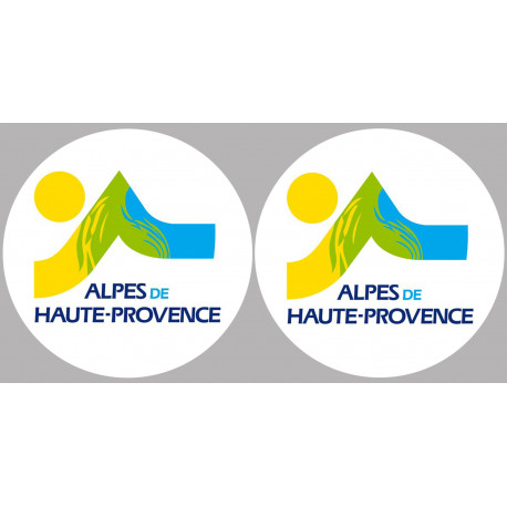 Alpes de Haute-Provence 04  - 2fois 5cm - Sticker/autocollant