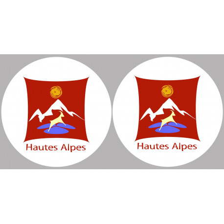 Les Hautes Alpes 05 - 2fois 5cm - Sticker/autocollant Les Hautes Alpes 05 - 2fois 5cm - Sticker/autocollant