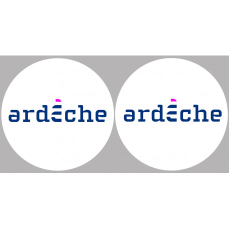 l'Ardèche 07  - 2fois 10cm - Sticker/autocollant