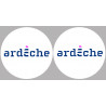 l'Ardèche 07  - 2fois 10cm - Sticker/autocollant