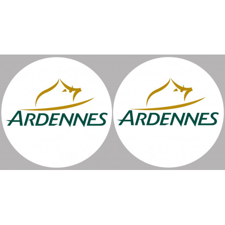 Ardennes  - 2fois 5cm - Sticker/autocollant