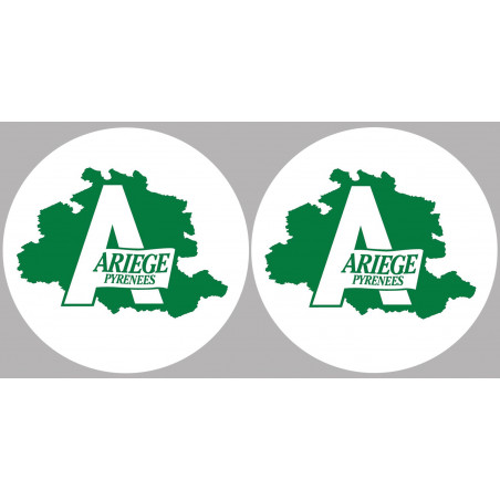 Ariège 09  - 2fois 5cm - Sticker/autocollant