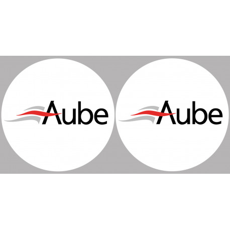 Aube 10 - 2fois 10cm - Sticker/autocollant Aube 10 - 2fois 10cm - Sticker/autocollant