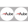 Aube 10  - 2fois 10cm - Sticker/autocollant