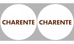 La Charente 16  - 2fois 5cm - Sticker/autocollant