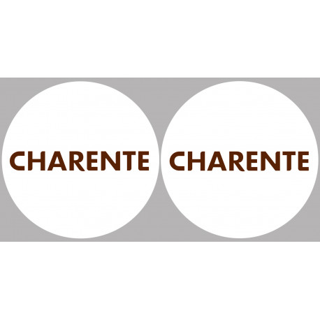 La Charente 16  - 2fois 5cm - Sticker/autocollant