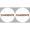 La Charente 16  - 2fois 5cm - Sticker/autocollant